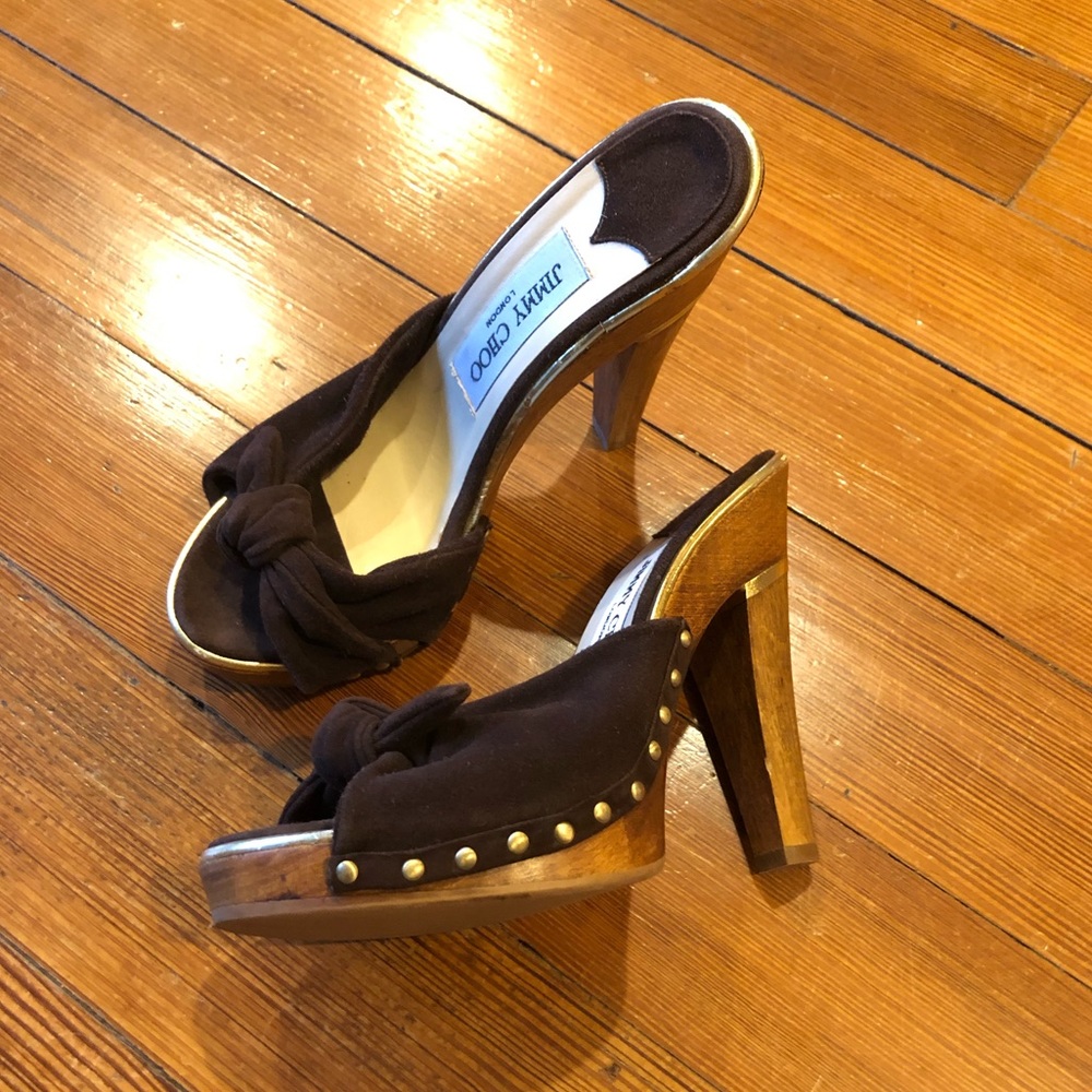 Jimmy Choo Brown Suede Heels
